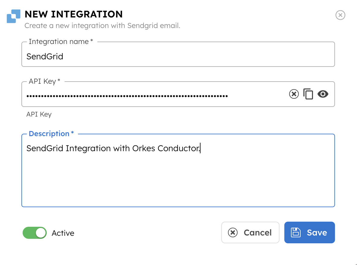 SendGrid Integration with Orkes Conductor