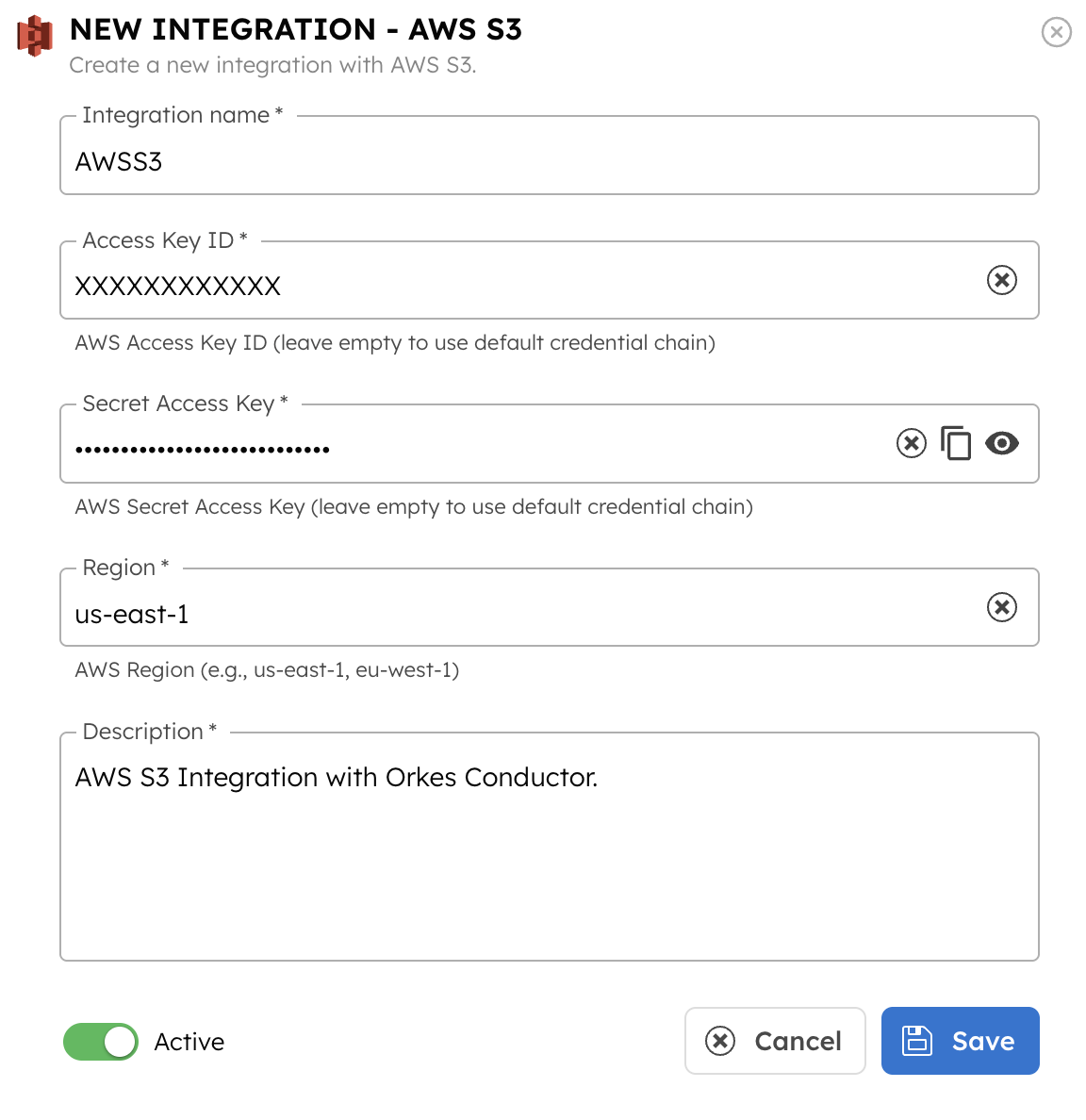 AWS S3 Integration with Orkes Conductor