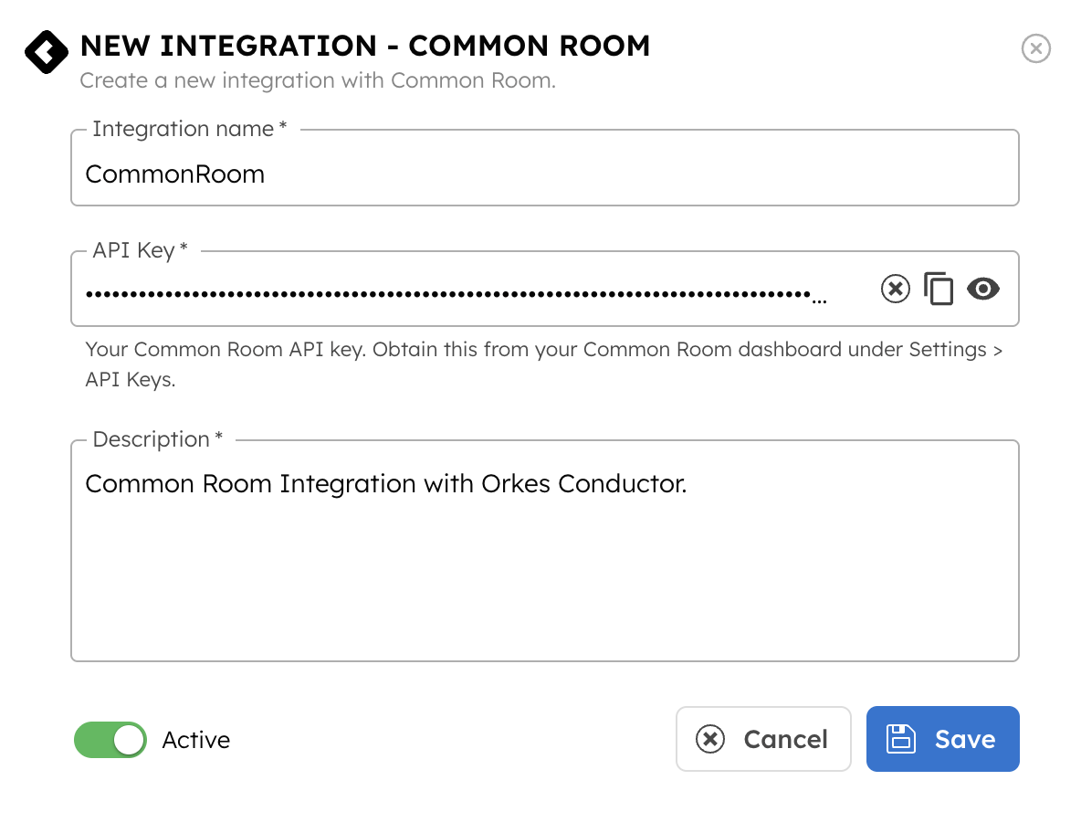Common Room Integration with Orkes Conductor