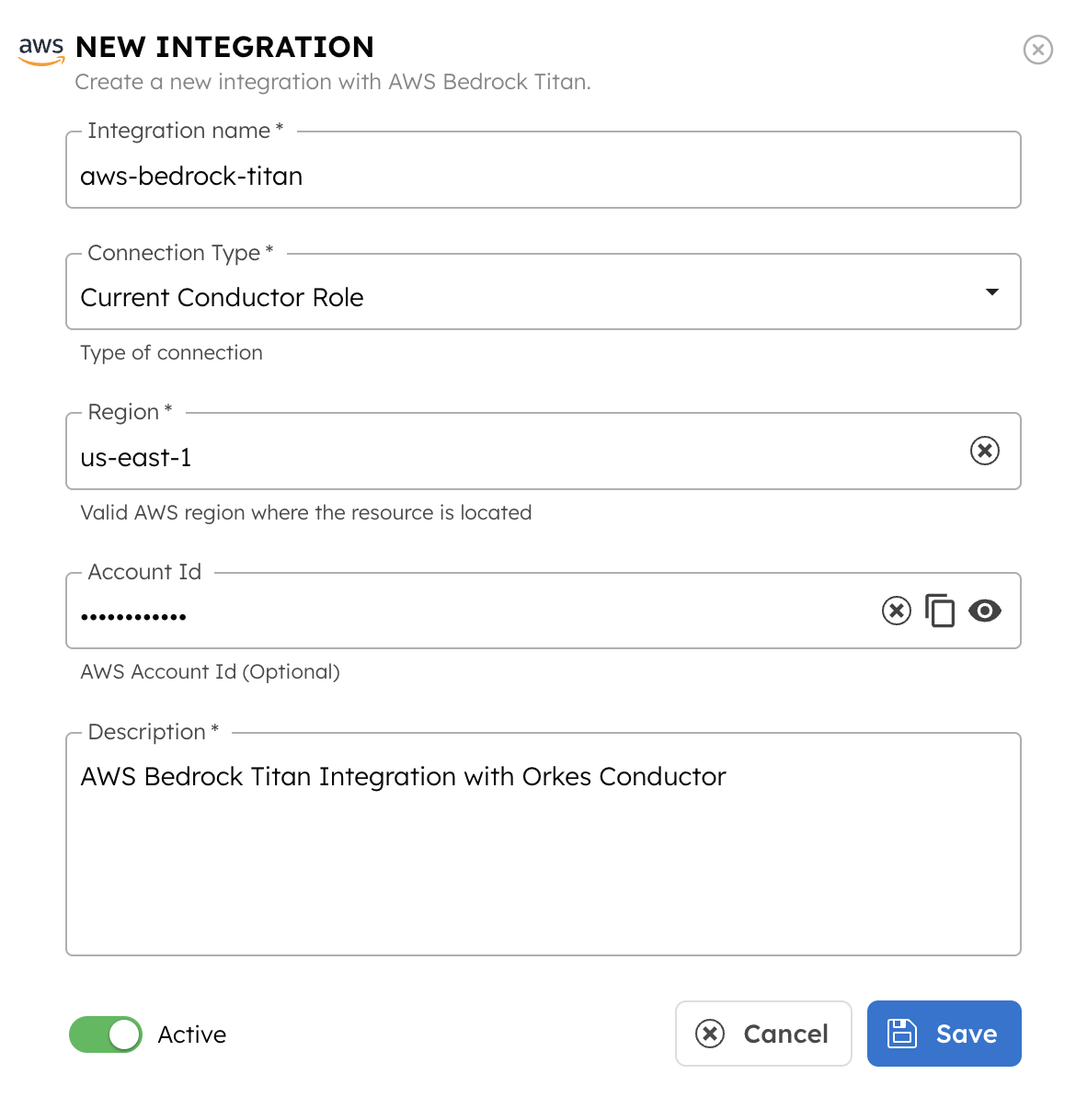 AWS Bedrock Titan Integration with Orkes Conductor