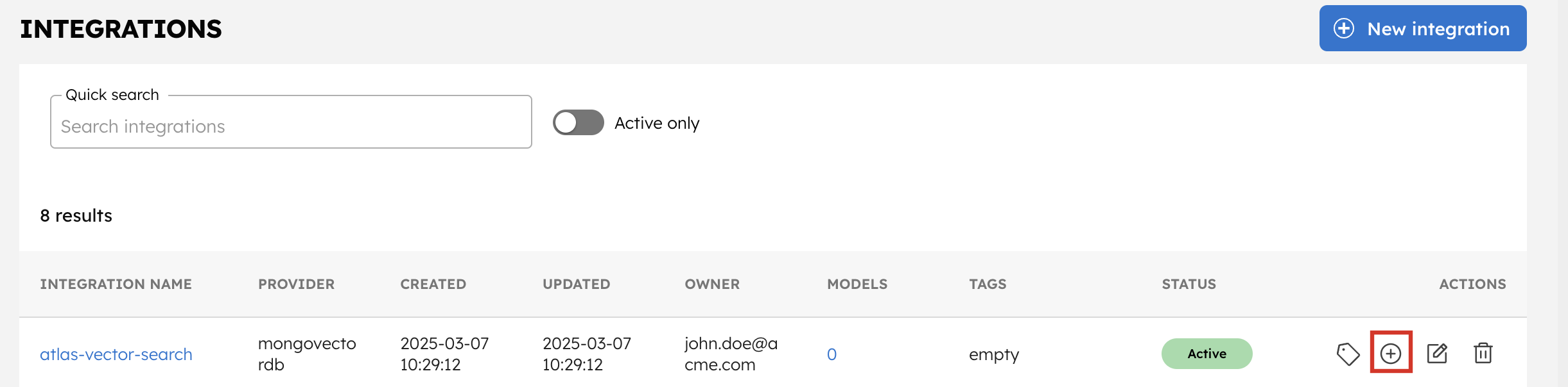 Create Indexes for MongoDB Integration