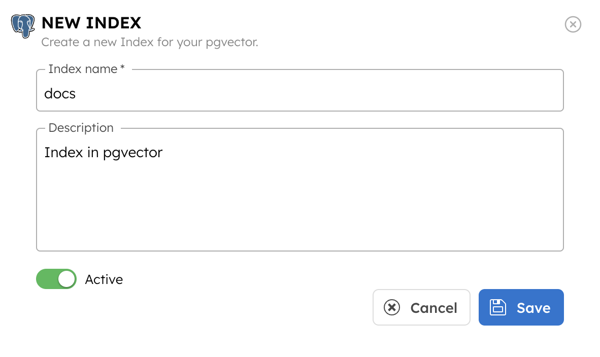 Create Indexes for Postgres Integration Model