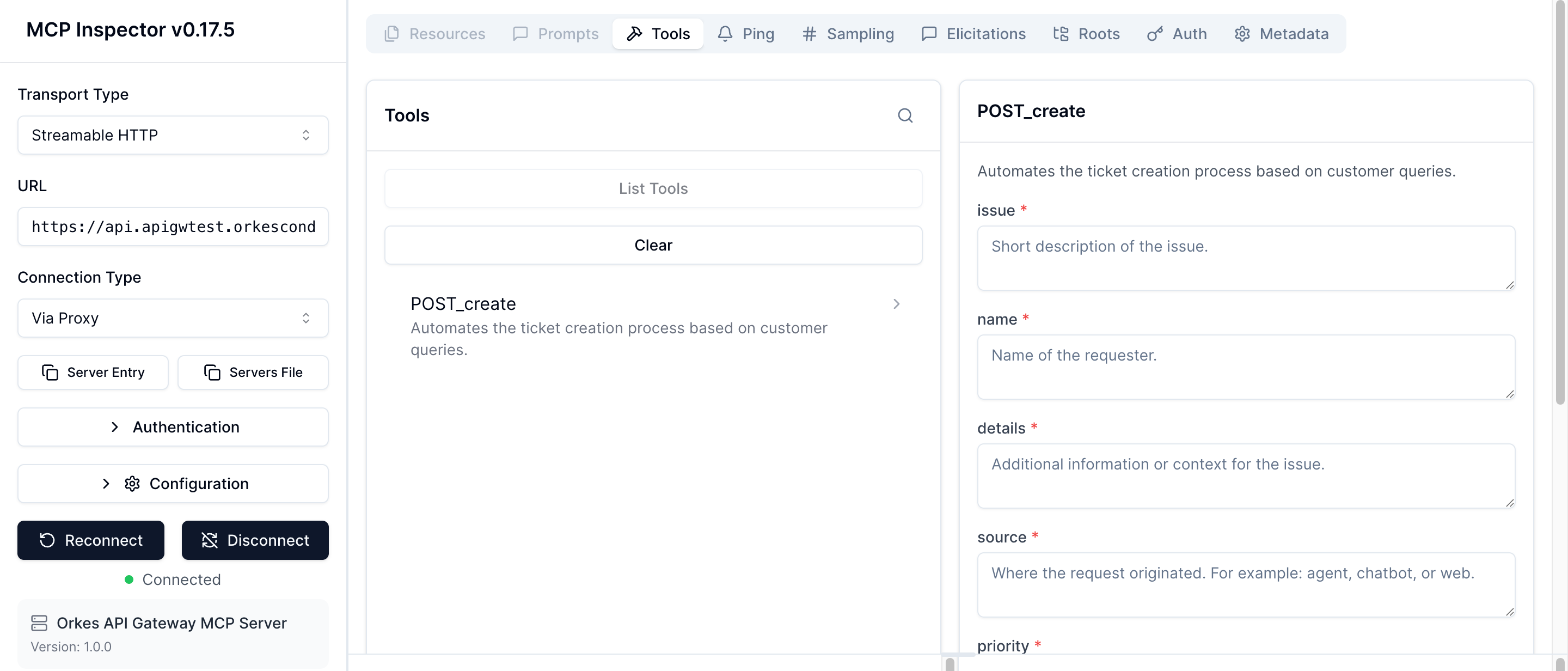 APIs listed as MCP tools