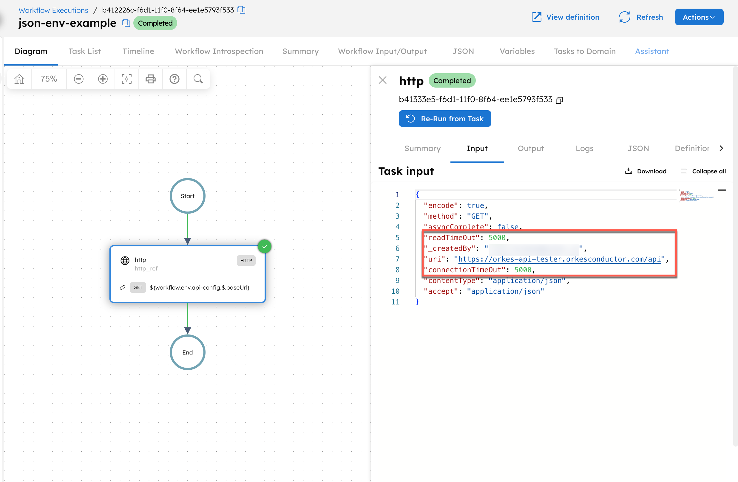 Environment variable parsed as JSON in workflow