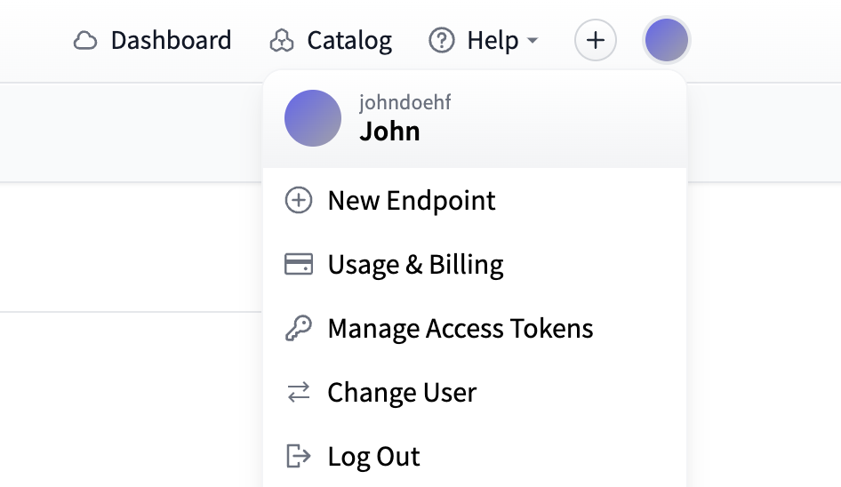 Get Namespace from Hugging Face platform