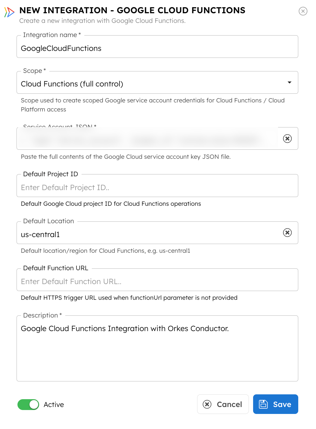 Google Cloud Functions Integration with Orkes Conductor
