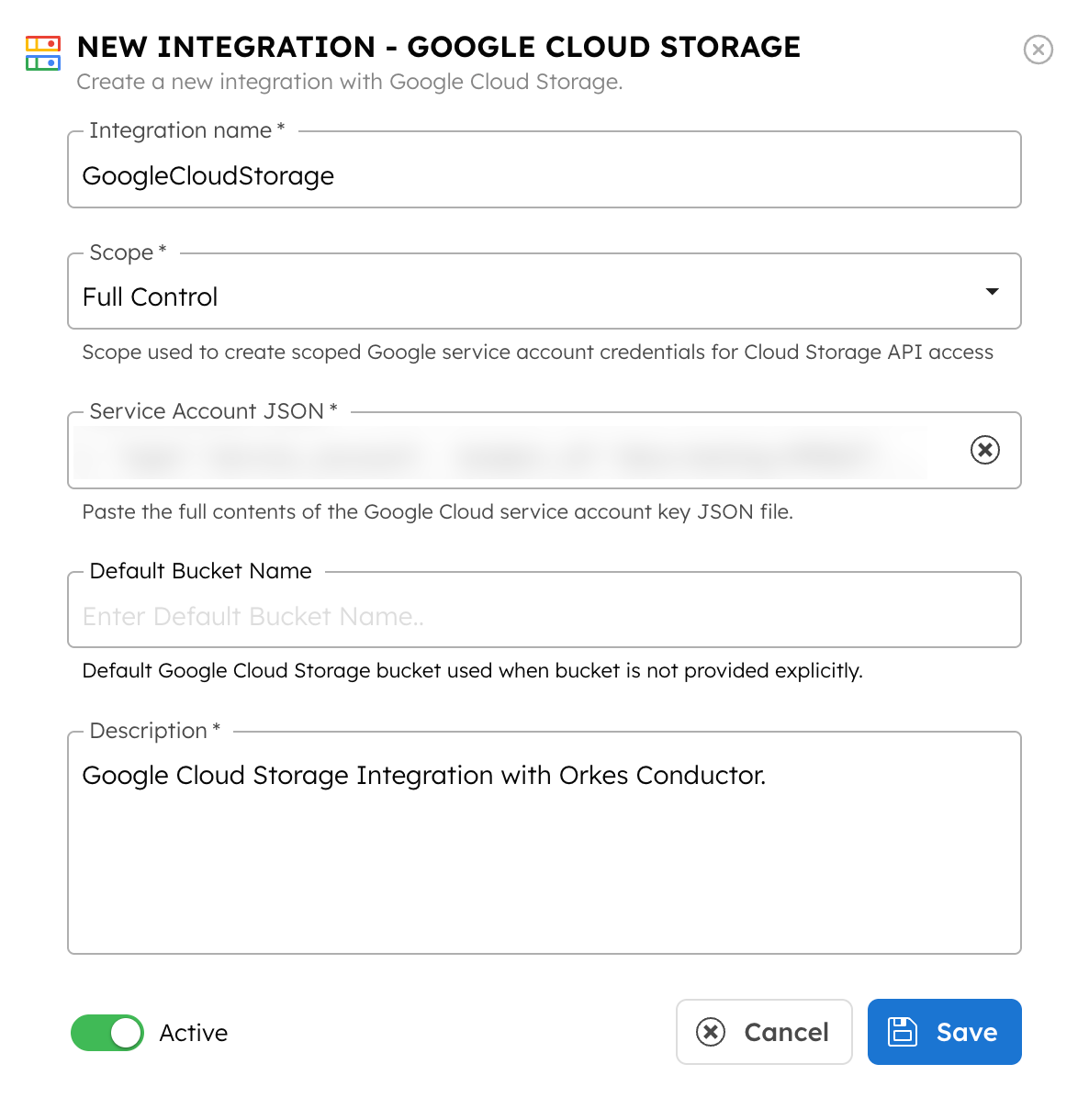 Google Cloud Storage Integration with Orkes Conductor