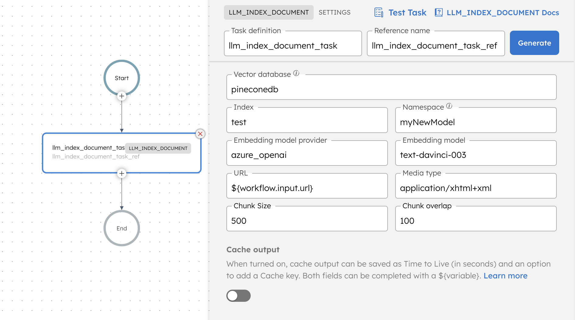 LLM Index Document Task - UI