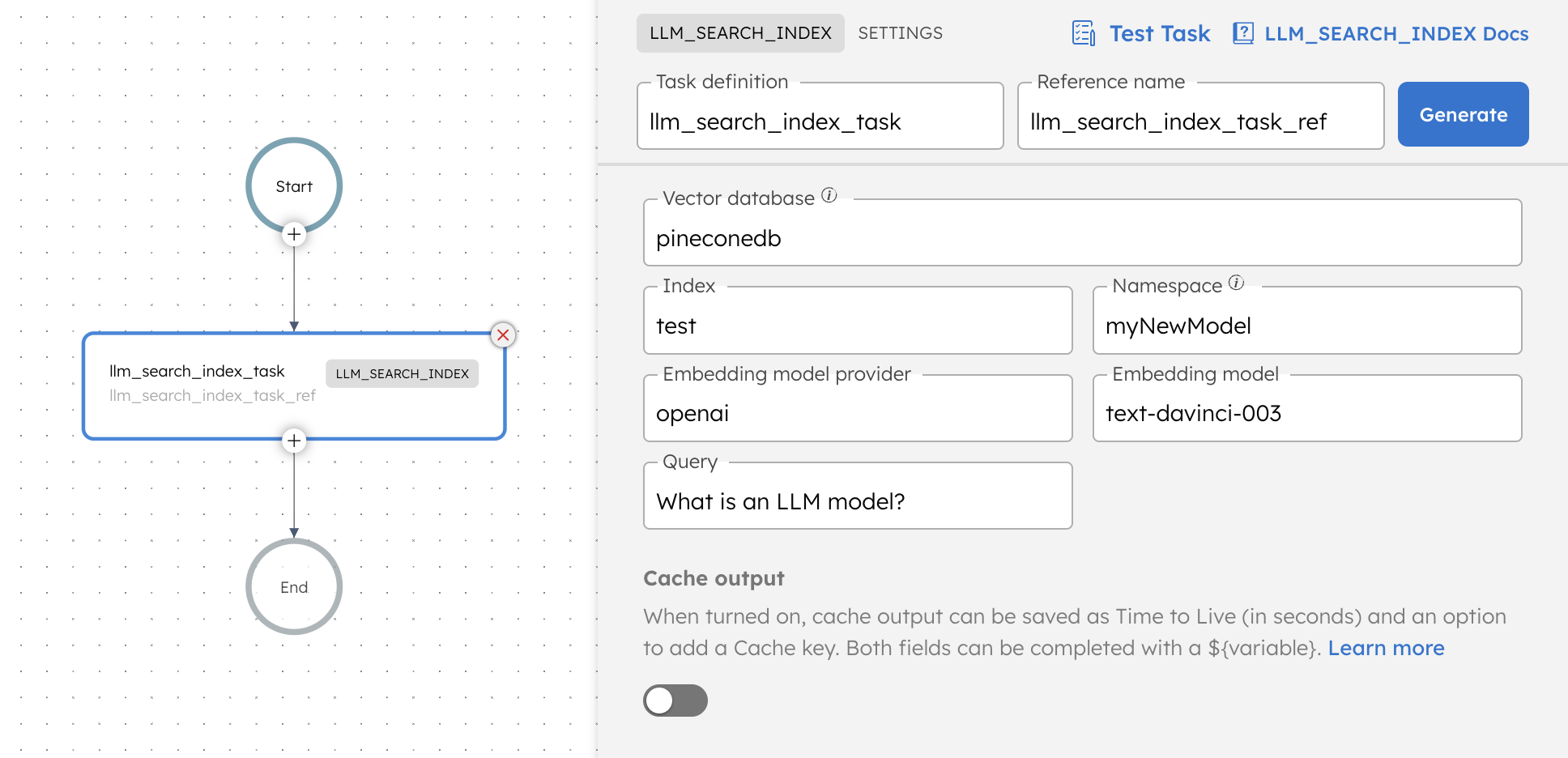 LLM Search Index Task - UI