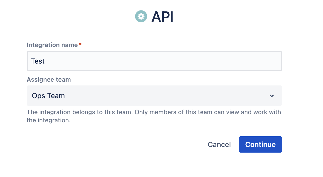 Adding API Integration Parameters