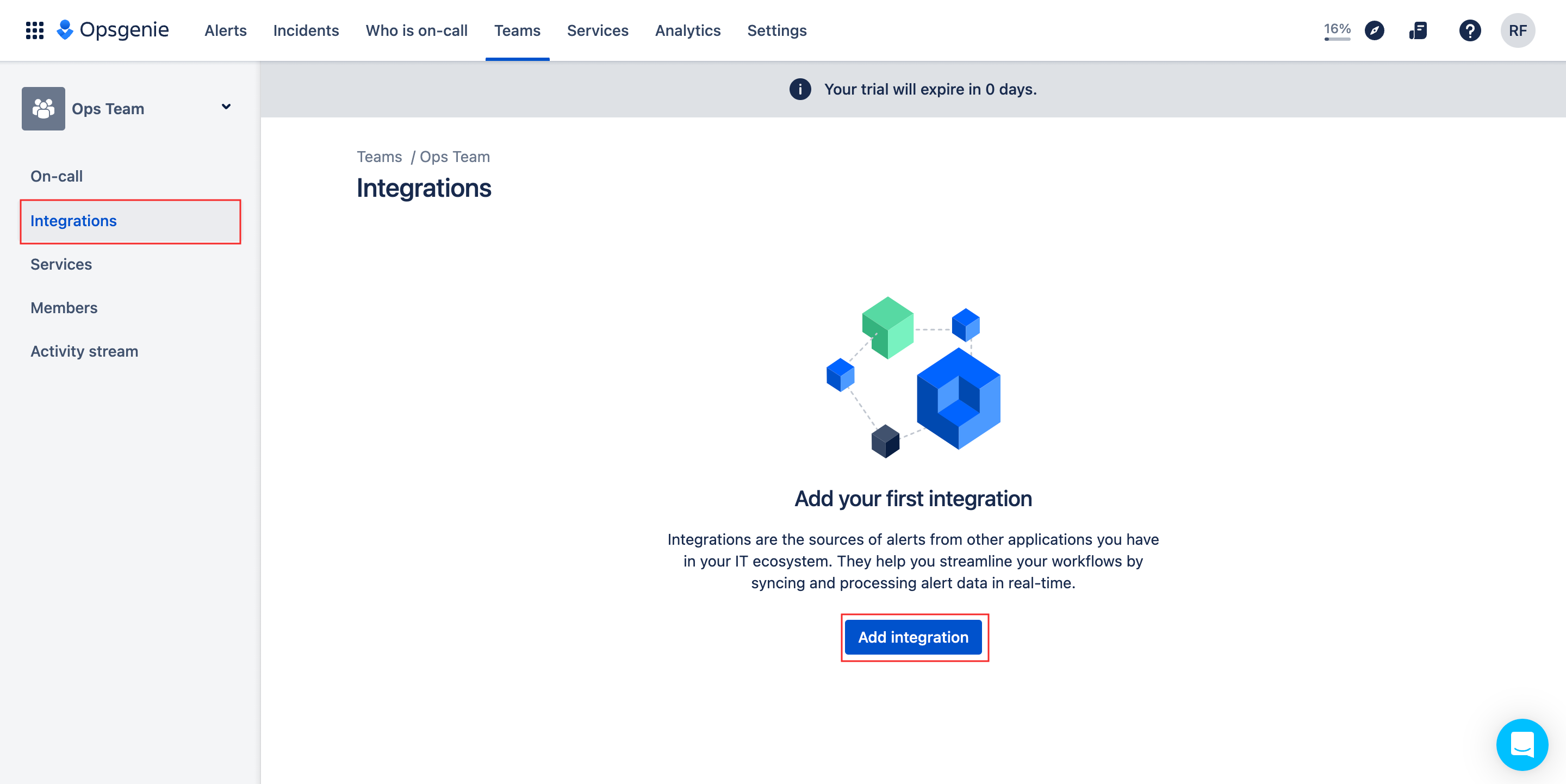 Adding Integration