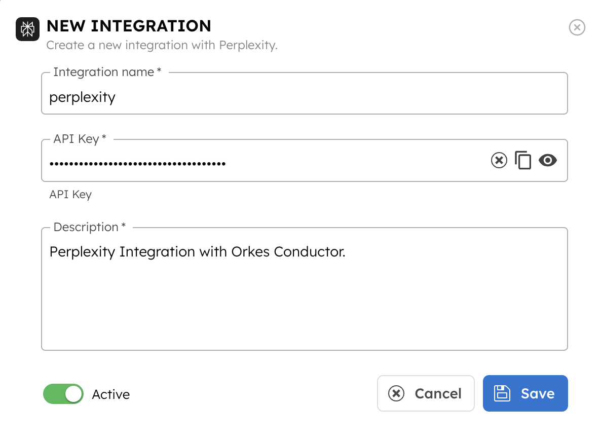 Perplexity Integration with Orkes Conductor