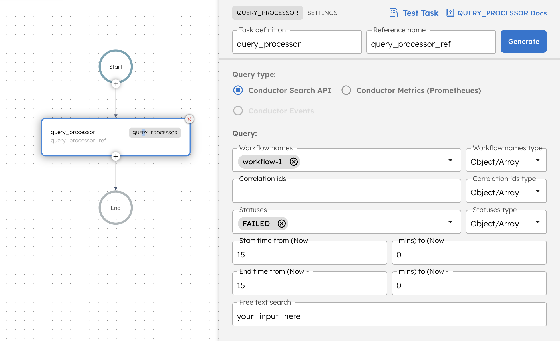 Adding Query Processor task