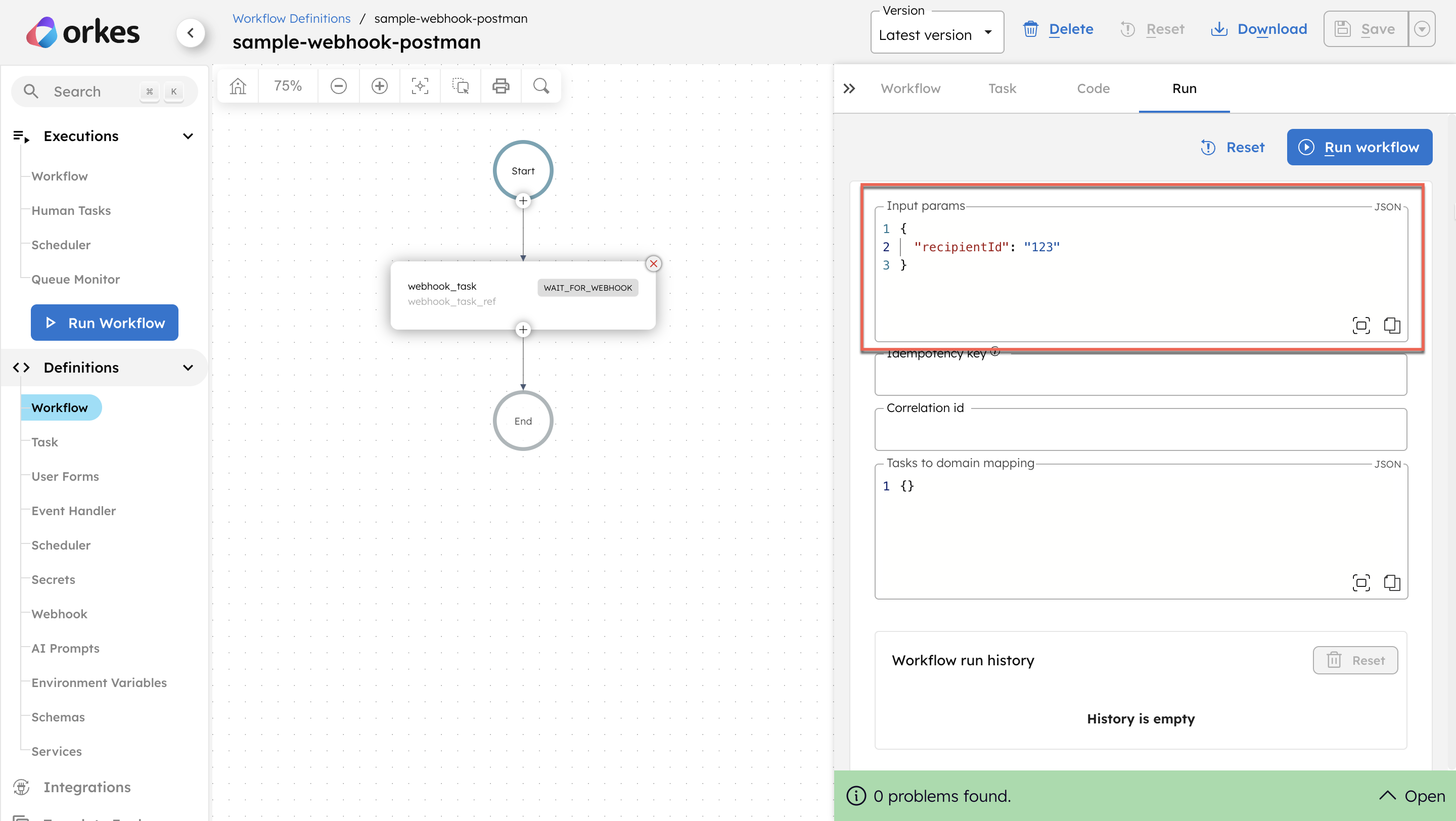 Workflow execution