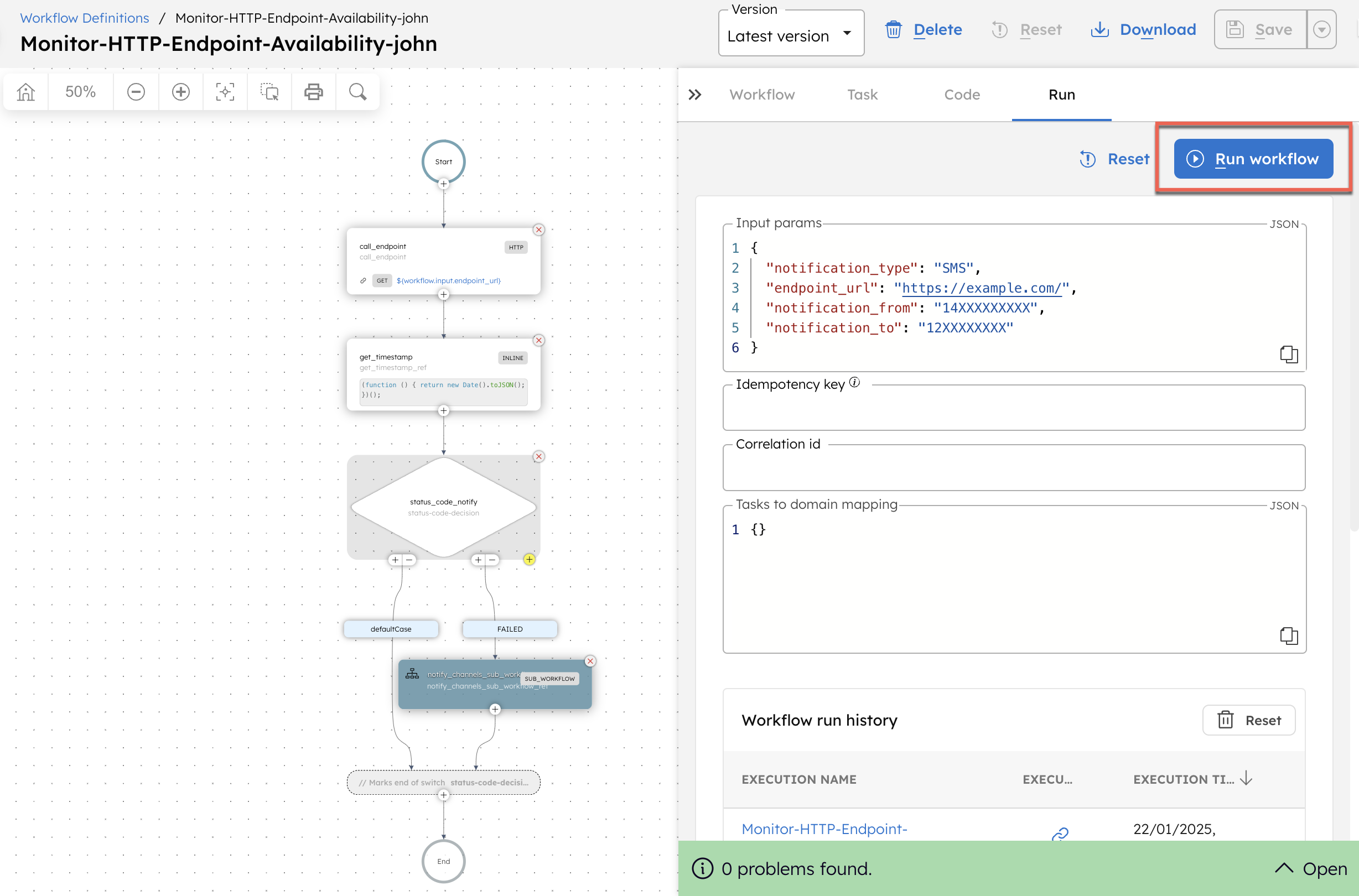 Workflow called as a sub workflow