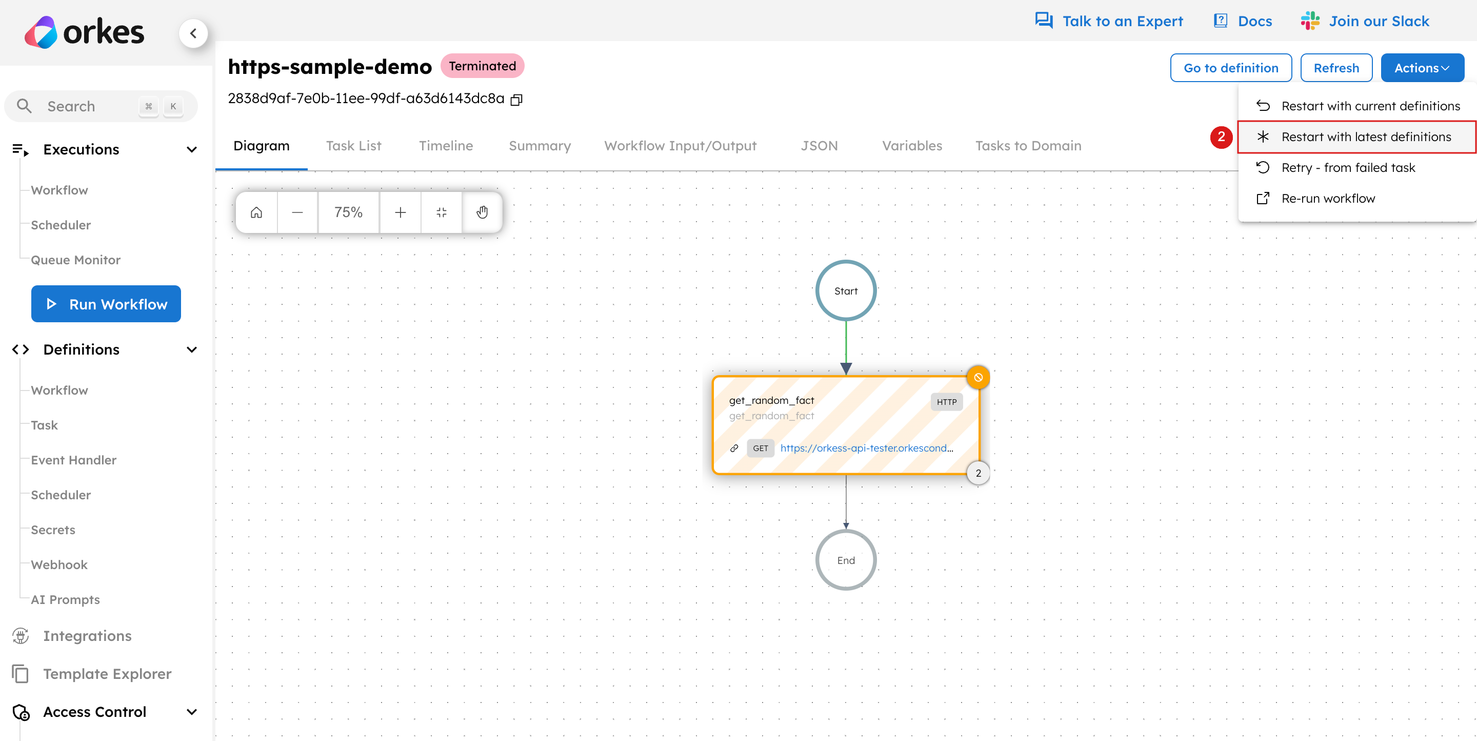 Step 3 - Restart with Latest Definitions