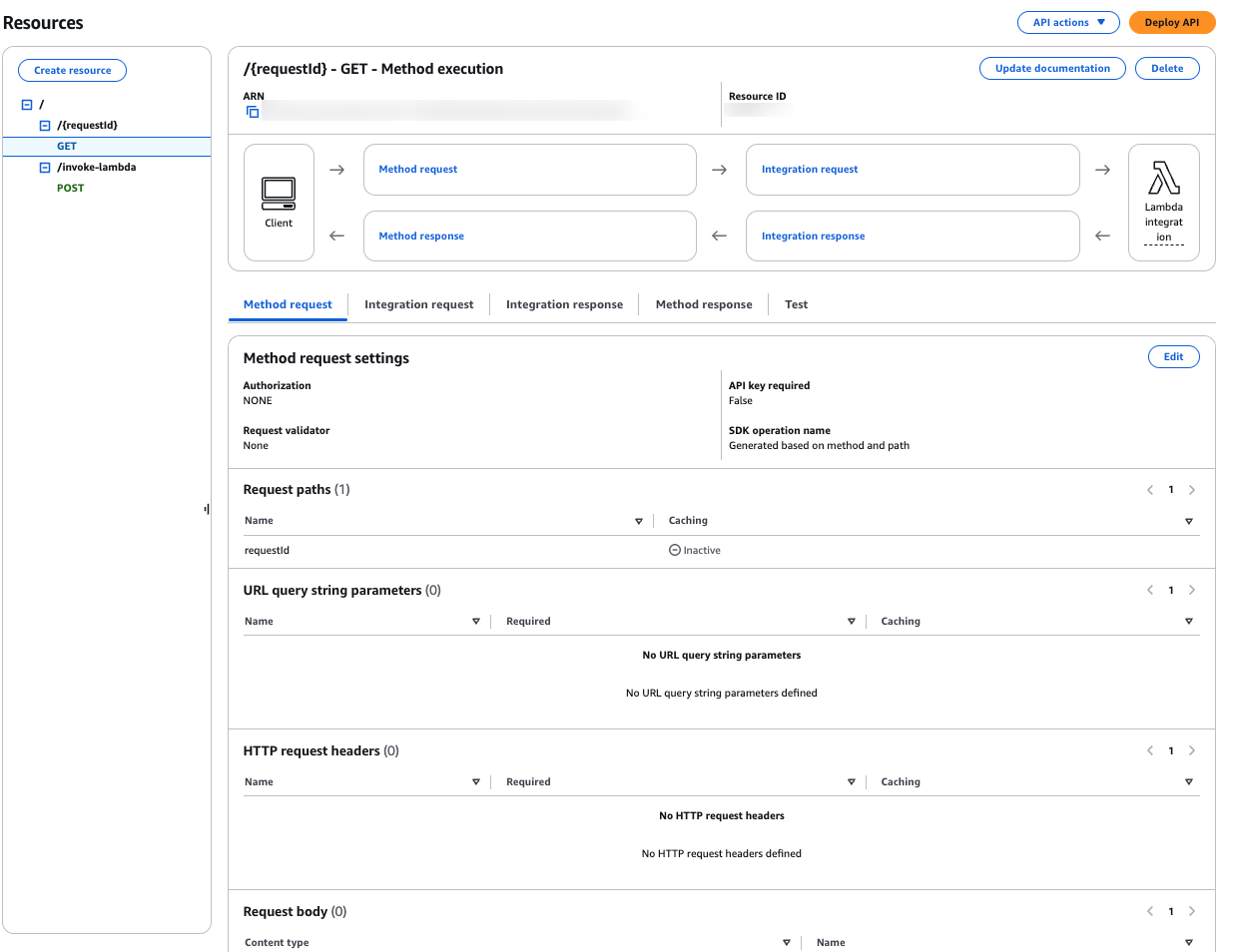 Resource for polling the API status