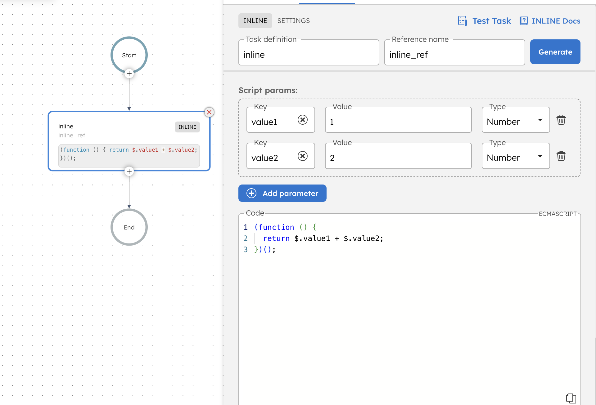 Adding wait task
