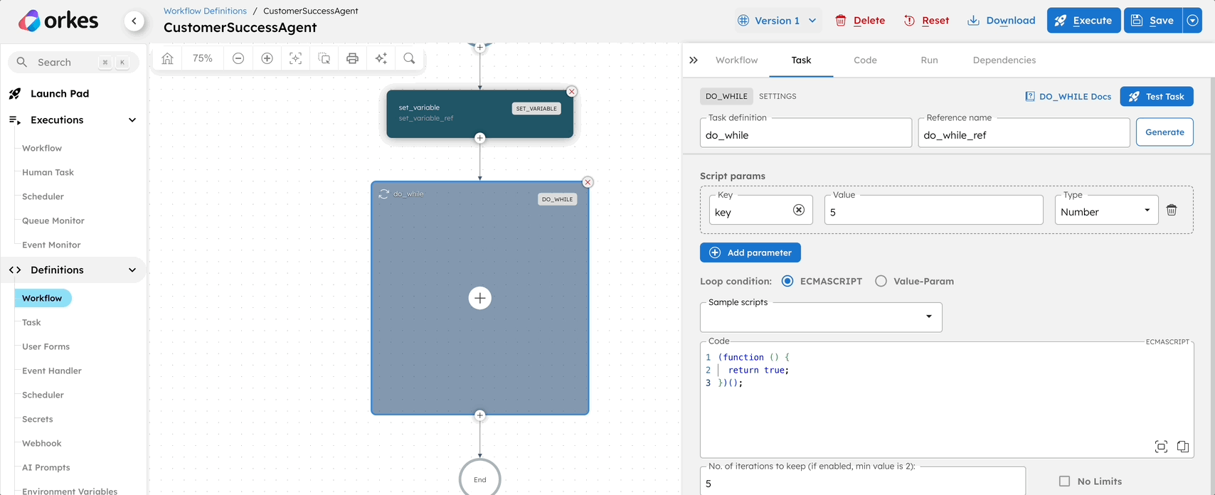 GIF of creating a DO_WHILE loop.