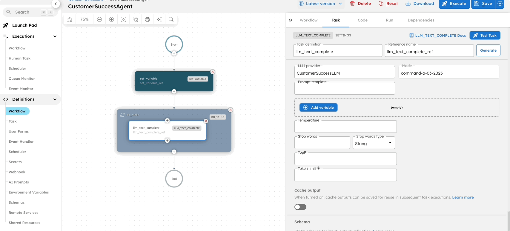 Set up Prompt template