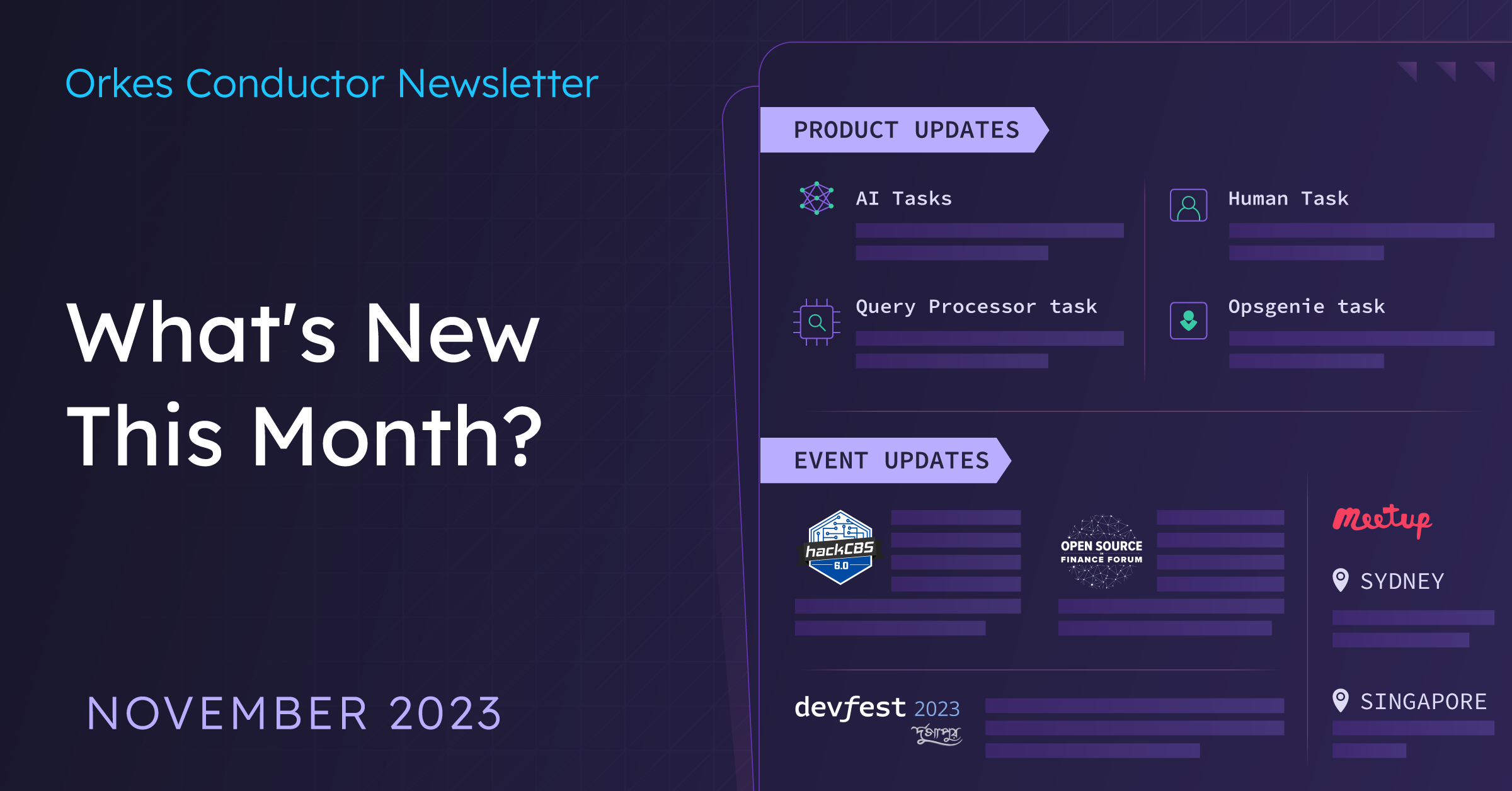 Orkes Monthly Highlights - November 2023