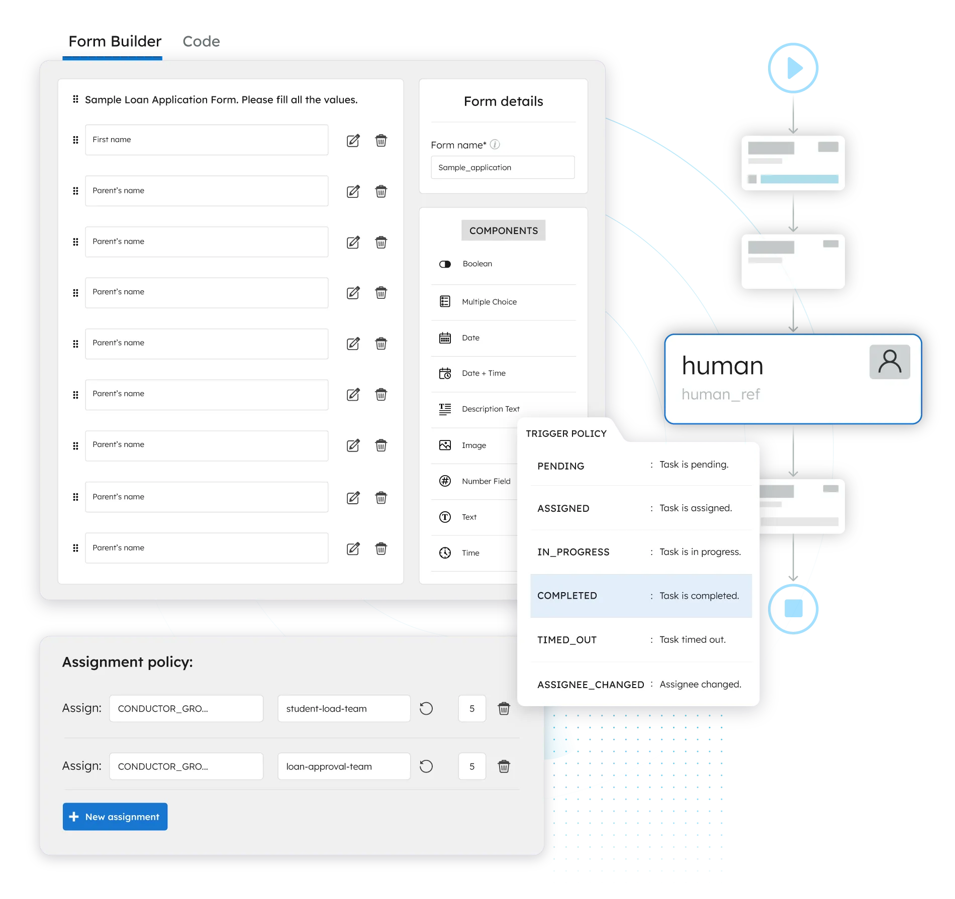 Orkes cluster dashboard showing workflow throughput and multi-cloud regions