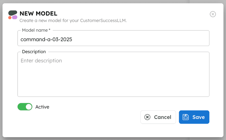 Cohere Model Setup